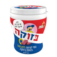 גומי לעיסה בזוקה ללא סוכר בצנצנת עלית 66 גרם