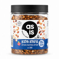 גרנולה 25% חלבון עם אגוזים מתיקות מעודנת שקד תבור 300 גרם