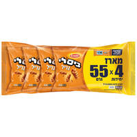 ביסלי חטיף חיטה בטעם גריל אסם 4 * 55 גרם