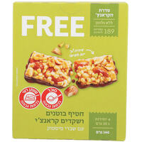 חטיף בוטנים ושקדים עם שוקולד מריר ללא גלוטן פרי 5 * 28 גרם
