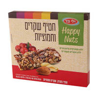 חטיף בוטנים שקדים וחמוציות הפי נאטס וילי פוד 4 * 35 גרם