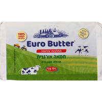 חמאה אורגנית ללא מלח יורו מחלבות אירופה 200 גרם