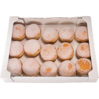 סופגניה עם מילוי תות וציפוי אבקת סוכר וילי פוד 15 * 40 גרם