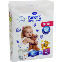 תחתוני גמילה שלב 5 יוניסקס 11-18 קילו לייף בייביז 20 יחידות