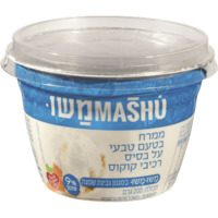 ממרח טבעוני בטעם טבעי על בסיס רכיבי קוקוס 9% משומשו 200 גרם