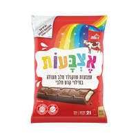 אצבעות שוקולד חלב במילוי קרם חלבי עלית 21 * 12 גרם