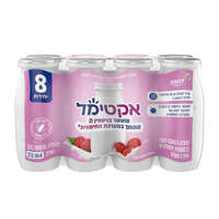 אקטימל משקה יוגורט פרוביוטי 1.5% בטעם פטל דנונה 8 * 108 גרם