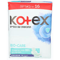 תחבושות עם כנפיים ללילה ביו קייר קוטקס 16 יחידות