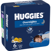 חיתולים ללילה 16-24 קילו שלב 6 אוברנייטס האגיס 26 יחידות