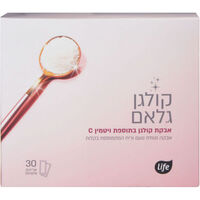 אבקת קולגן גלאם בתוספת ויטמין סי לייף 30 יחידות