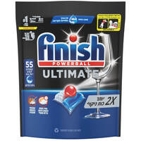 קפסולות למדיח בניחוח מרענן פאוורבול פיניש אולטימייט 55 יחידות