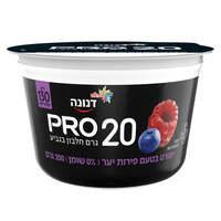 יוגורט פרו 20 גרם חלבון 0% בטעם פירות יער דנונה 200 גרם