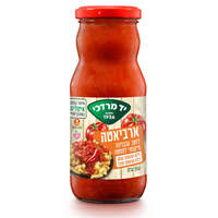 רוטב עגבניות פיקנטי לפסטה ארביאטה ללא תוספת סוכר יד מרדכי 350 גרם
