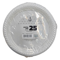 צלחות חד פעמיות ענקיות שקוף לפיד 25 יחידות