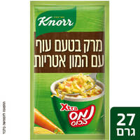 נמס בכוס אקסטרה מרק בטעם עוף עם המון אטריות קנור 27 גרם