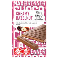 שוקולד חלב במילוי פרלין אגוזי לוז מקס ברנר 90 גרם