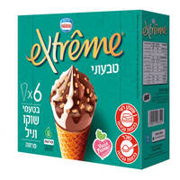 טילון בטעם שוקו וניל אקסטרים גלידות נסטלה 6 * 74 גרם
