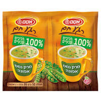 מרק נמס אפונה רגע חם אסם 2 * 15 גרם