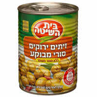 זיתים ירוקים סורי מבוקע בית השיטה 560 גרם