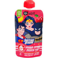 מחית תפוחי עץ ובננות ללא תוספת סוכר ללא גלוטן גיבורי על לייף קידס 90 גרם