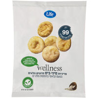 פריכיות מיני ביס מדגנים מלאים בטעם קלאסי עם מלח ים וולנס 40 גרם