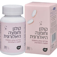 קולגן וחומצה היאלורונית לייף 30 טבליות