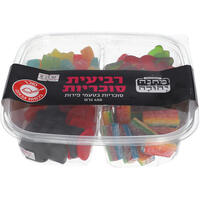 סוכריות ג'לי בטעמי פירות 4 סוגים מחנה יהודה 4 * 112.5 גרם