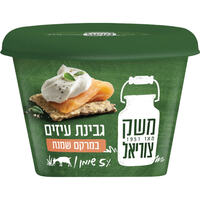 קרם גבינת שמנת עיזים מעודנת 5% משק צוריאל 200 גרם