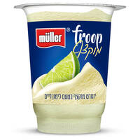 יוגורט מוקצף פרופ 5% בטעם לימון ליים מולר 95 גרם