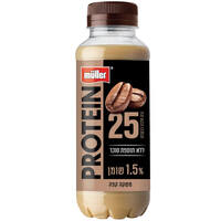 משקה קפה 25 פרוטאין 1.5% ללא תוספת סוכר מולר 350 מ