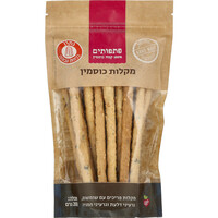 מקלות פריכים עם שומשום מקמח כוסמין פתפותים 200 גרם