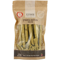 מקלות פריכים עם תרד ובצל מקמח כוסמין פתפותים 200 גרם