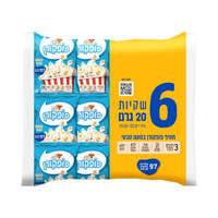 חטיף פופקורן בטעם טבעי עלית 6 * 20 גרם