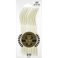 מזלגות חד פעמיים רומא חגיגית 10 יחידות