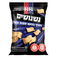 חטיף אפוי בטעם שמנת בצל נשנושים בייגל בייגל 60 גרם