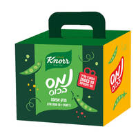 מרק נמס בכוס אפונה רכיבים טבעיים במארז קנור 10 * 25 גרם