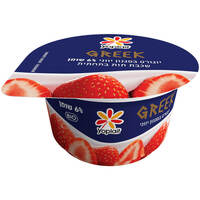 יוגורט בסגנון יווני ביו 6% שכבת תות בתחתית גריק יופלה 140 גרם