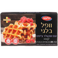 וופל בלגי עם שוקולד צ'יפס מוקפא וילי פוד 4 * 55 גרם