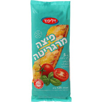 פיצה מרגריטה עם 3 סוגי גבינות וילי פוד 125 גרם