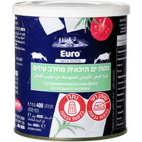 תחליף גבינת פטה ים תיכונית מחלב עיזים יורו מחלבות אירופה 400 גרם