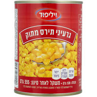 גרעיני תירס מתוק וילי פוד 335 גרם