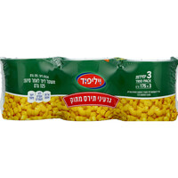 גרעיני תירס מתוק וילי פוד 3 * 125 גרם