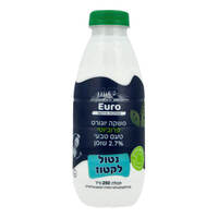 משקה יוגורט פרוביוטי 2.7% נטול לקטוז בטעם טבעי יורו מחלבות אירופה 250 מ