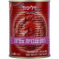 רסק עגבניות 28% וילי פוד 400 גרם