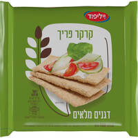 קרקר פריך דגנים מלאים וילי פוד 100 גרם