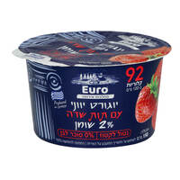 יוגורט יווני 2% בטעם תות שדה וילי פוד 150 גרם