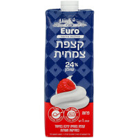 קצפת צמחית 24% יורו מחלבות אירופה 1 ליטר