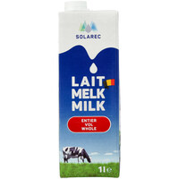 חלב מלא עמיד 3.5% סולארק וילי פוד 1 ליטר