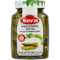 מלפפונים כבושים במי מלח גודל 17-23 סרה 400 גרם