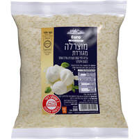 גבינת מוצרלה חצי קשה מגורדת 21% יורו מחלבות אירופה 300 גרם